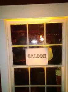 One of the closing party's saloons