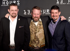 Taken at the world premiere of 13 HOURS: THE SECRET SOLDIERS OF BENGHAZI at AT&T Stadium in Dallas, Texas, on Tuesday, January 12. Source: Paramount Pictures 