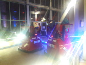 Robot Boxing at the Closing Night Party