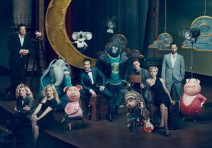 The lead cast of SING shares the stage with the characters they portray in the holiday event of the year from Illumination Entertainment. 